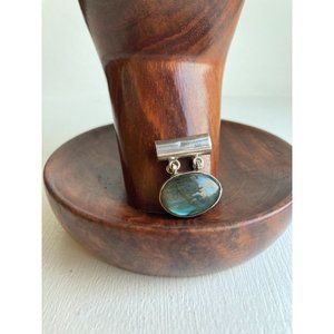 Labradorite Gemstone Pendant 925 Sterling Silver Handmade Pendant